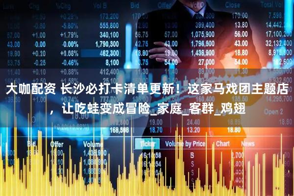 大咖配资 长沙必打卡清单更新！这家马戏团主题店，让吃蛙变成冒险_家庭_客群_鸡翅