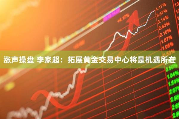涨声操盘 李家超：拓展黄金交易中心将是机遇所在
